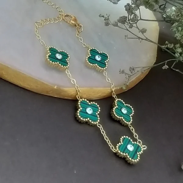 Floral Quad ~ Green